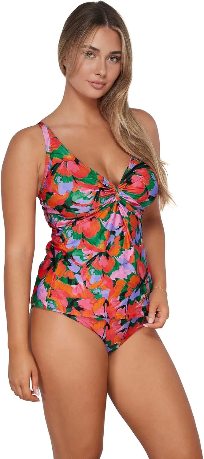 Sunsets Forever Tankini Women's Swimsuit Top with Underwire (Bottom Not Included)