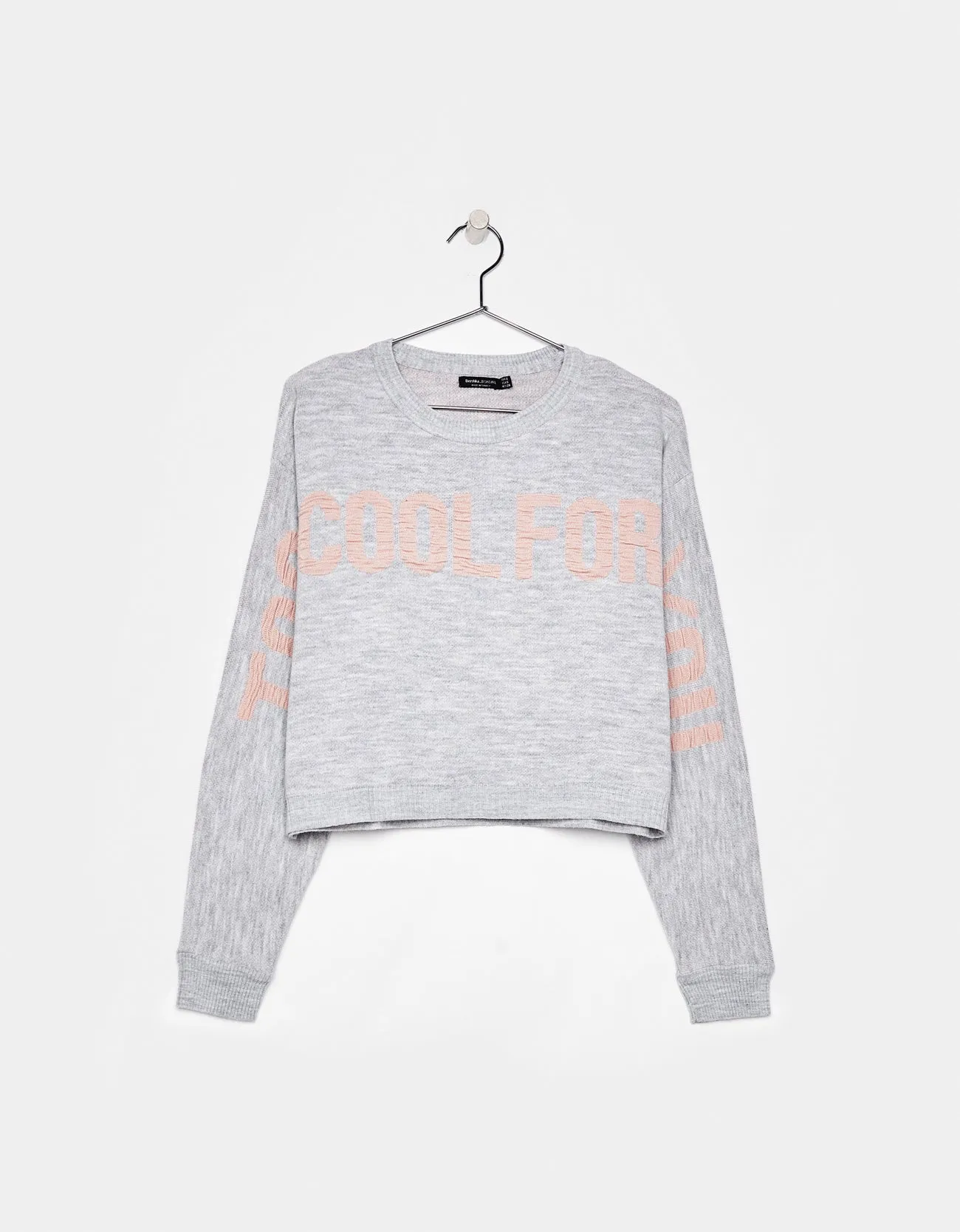 Sweater with slogan
