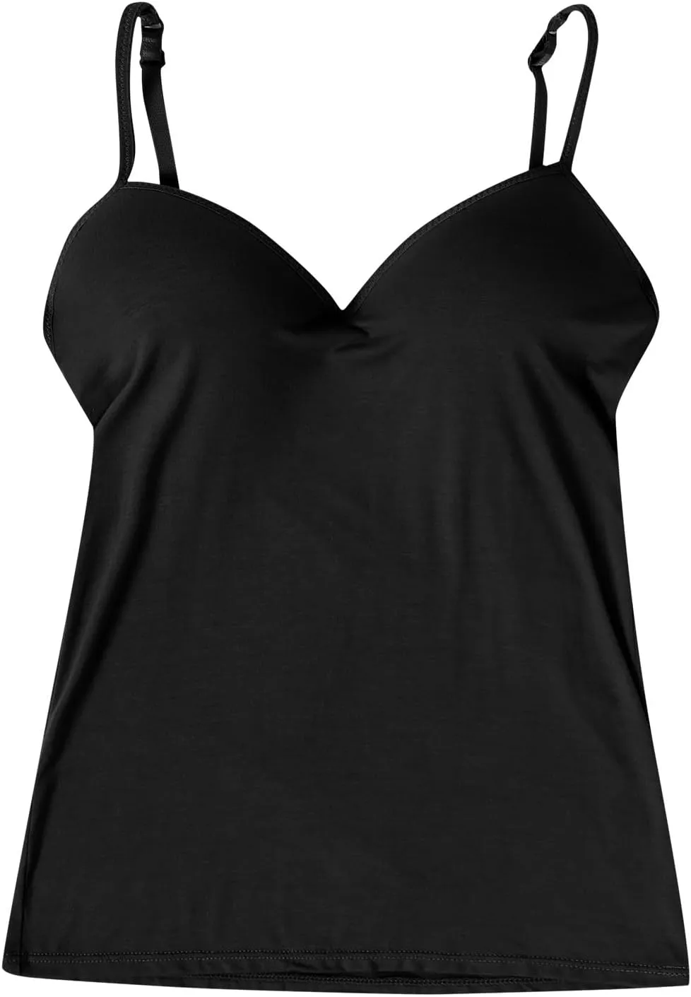 Tank Top with Built in Bra for Women Sleeveless Strappy Summer Cropped Camisole Yoga Tops Workout Sports Padded Cami Clothes