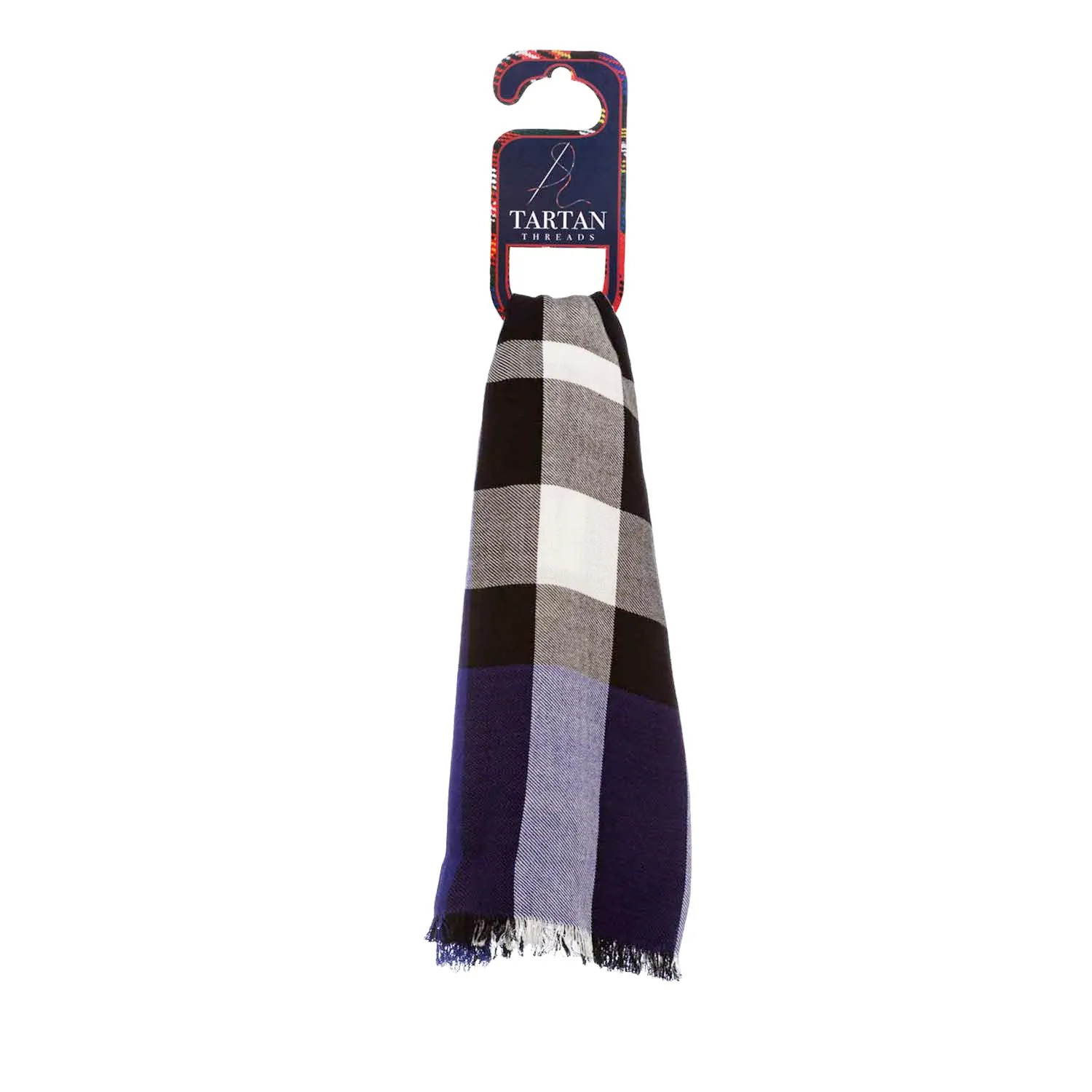 Tartan Stole  Exploded Scotty Thomson Lt Blue