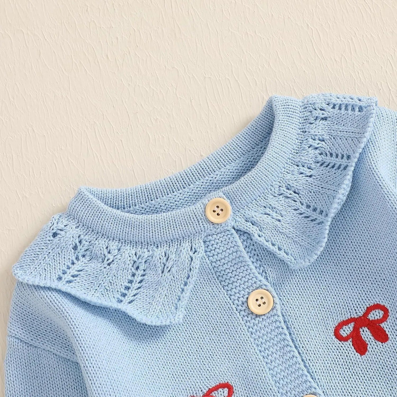 Toddler Baby Girl Thin Knit Sweater Coat Long Sleeve Button Up Cardigan Cable-Knit Knitwear Jacket Fall Winter Clothes