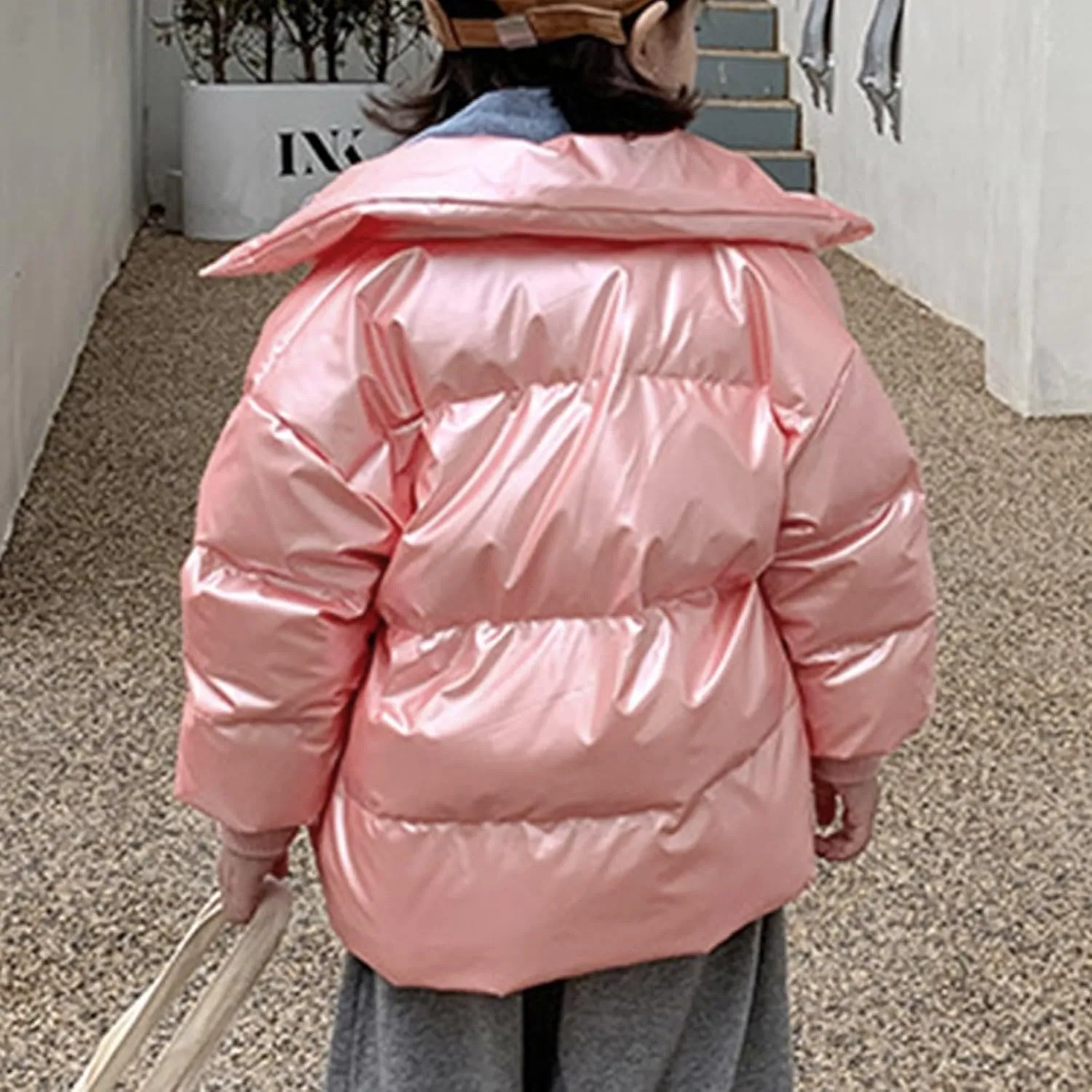 Toddler Baby Winter Warm Thick Jacket Boys Winter Jackets Solid Padded Cotton Coat Outerwear Fall Winter Clothes