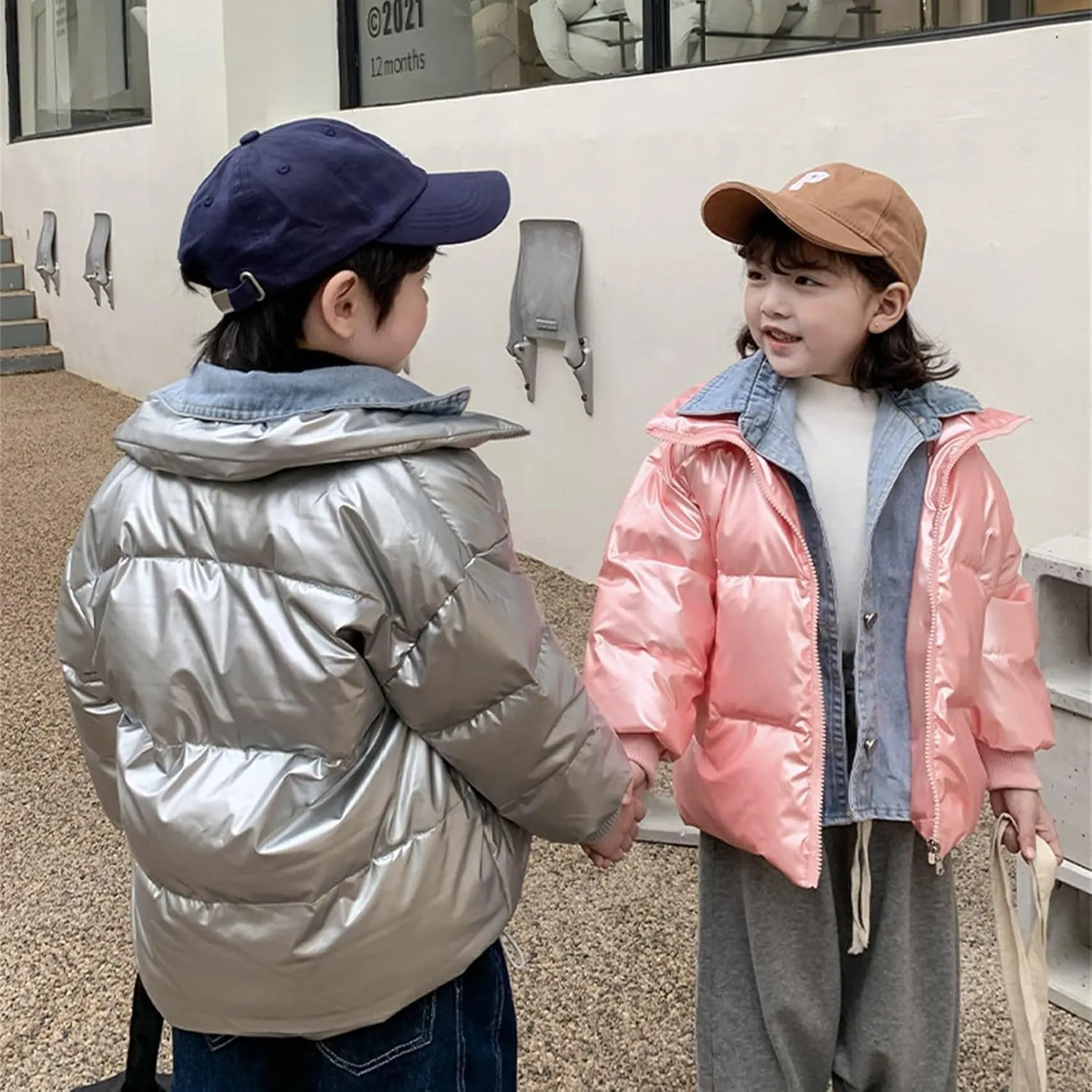 Toddler Baby Winter Warm Thick Jacket Boys Winter Jackets Solid Padded Cotton Coat Outerwear Fall Winter Clothes