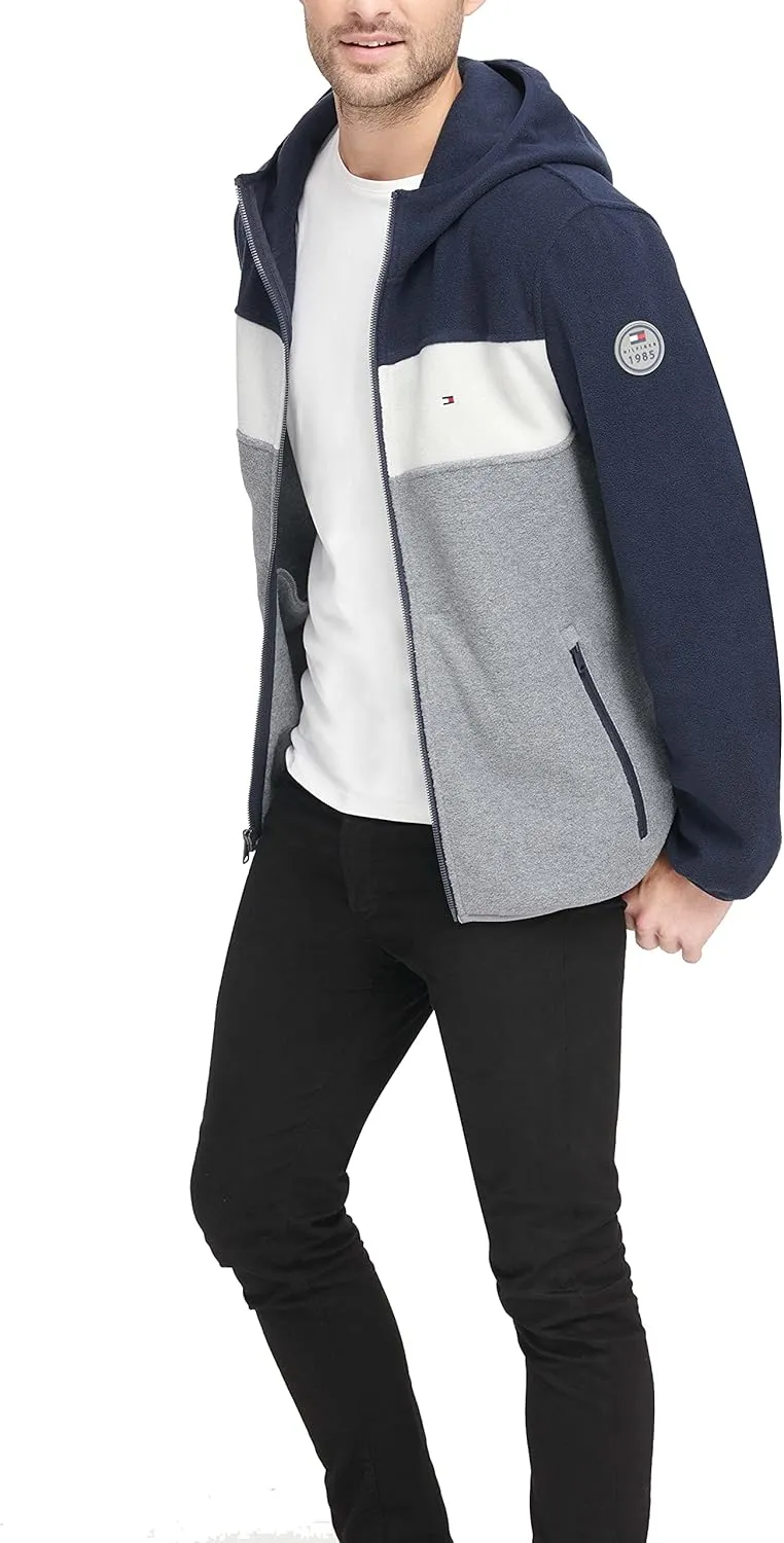 Tommy Hilfiger Men's Hooded Polar Fleece Jacket