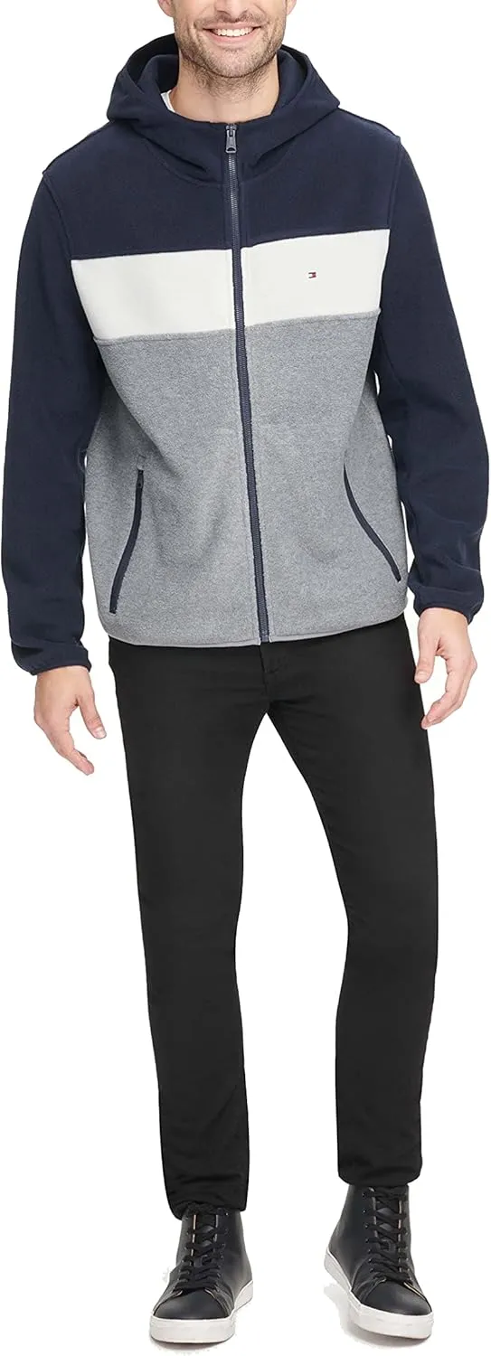 Tommy Hilfiger Men's Hooded Polar Fleece Jacket