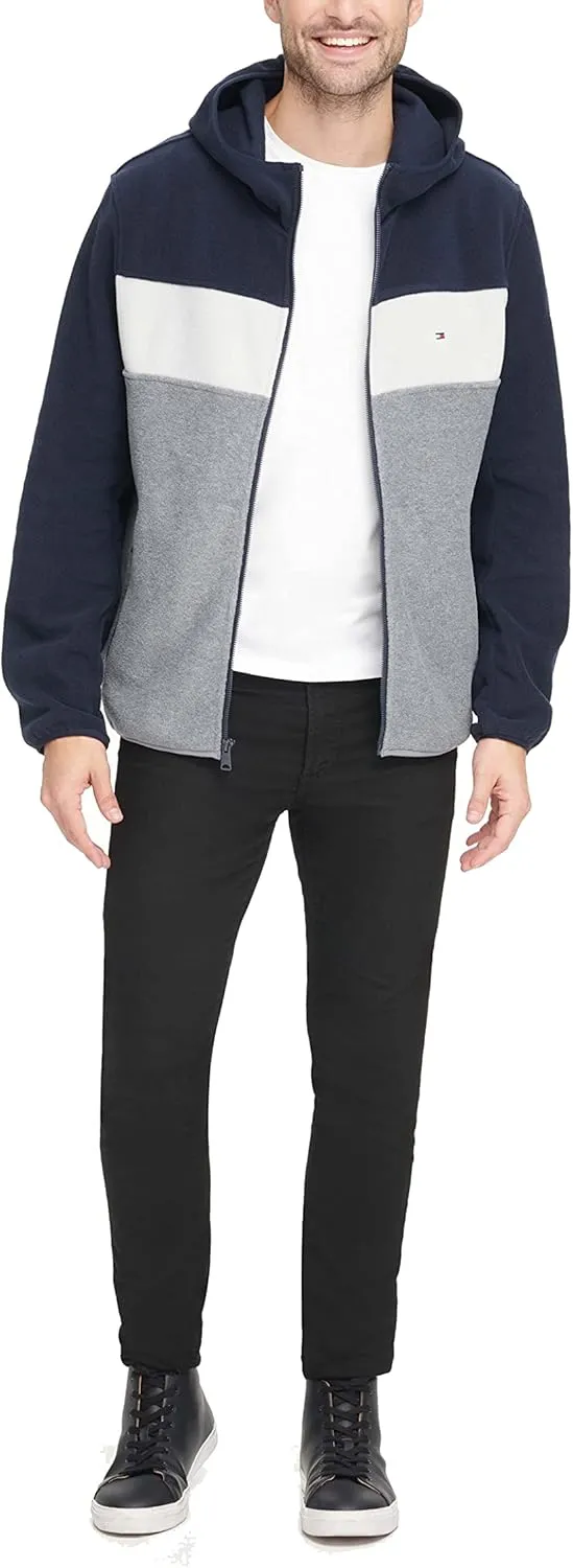 Tommy Hilfiger Men's Hooded Polar Fleece Jacket