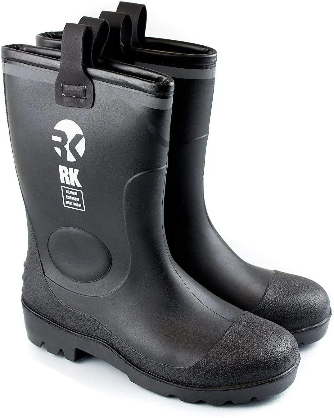 Troy Safety Men's Safety Waterproof Durable Insulated Rubber Sole Rain Snow Boots