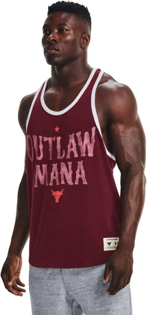 Under Armour Men's Tank Top Cotton/Polyester Blend 1367120 Wine (Medium)