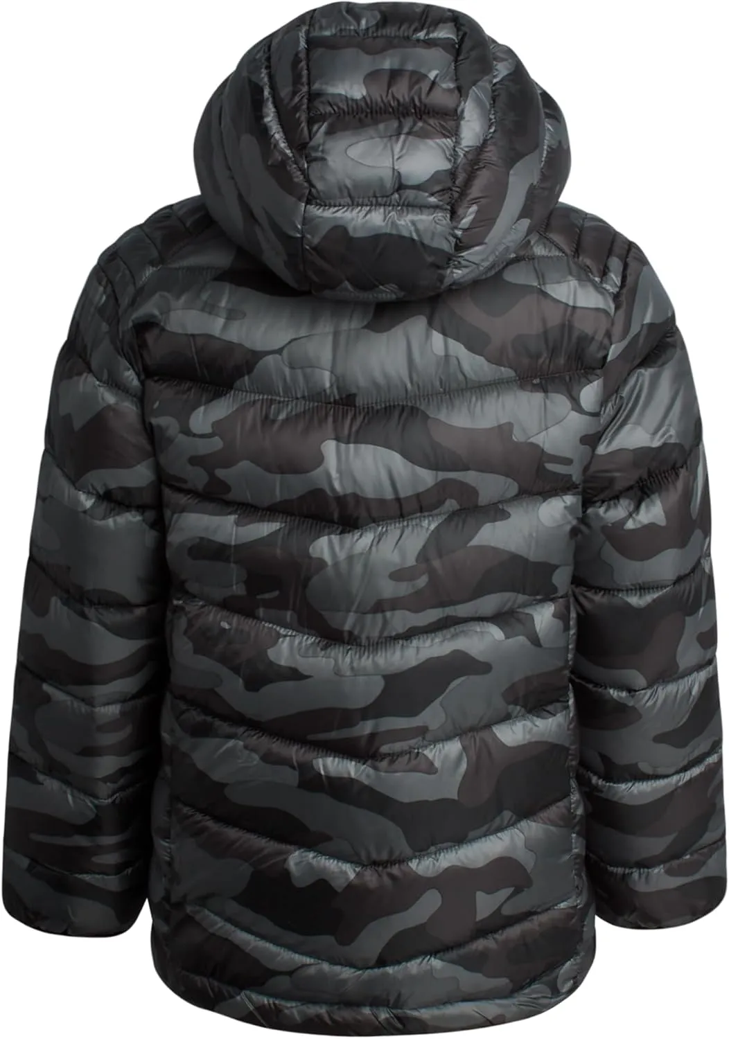 URBAN REPUBLIC Boys Foldable Hooded Jacket  Insulated Weather Resistant Bubble Puffer Windbreaker Coat for Boys Sizes 4-20