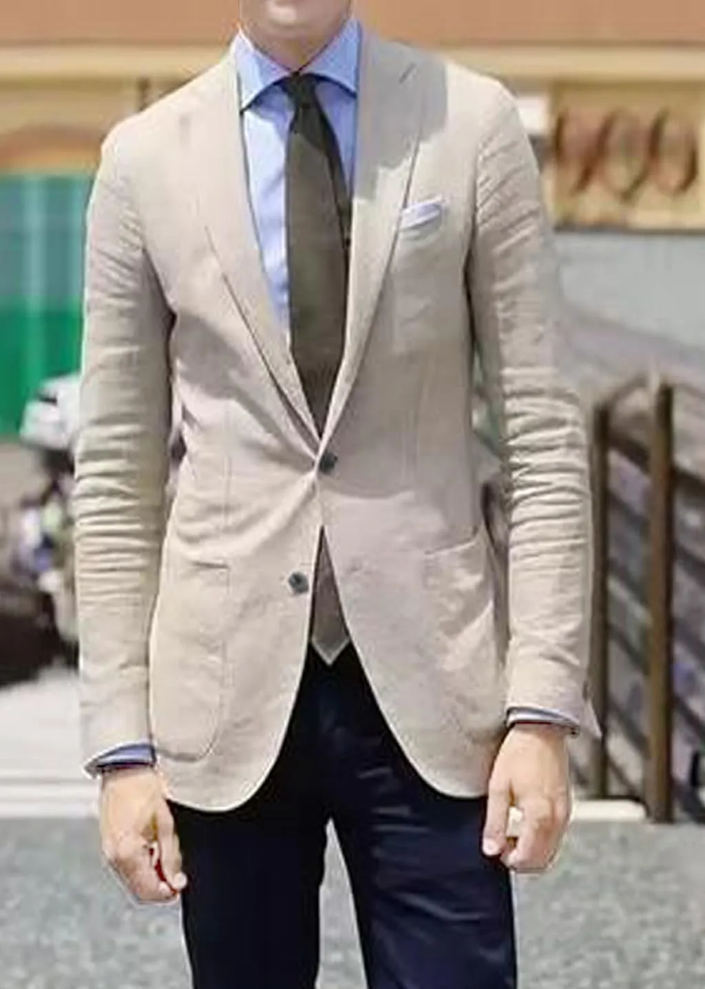 VENNYNG Boys Linen Blazer Slim Fit Suit Jacket Lightweight Summer Beach Wedding Kids Casual Party Children