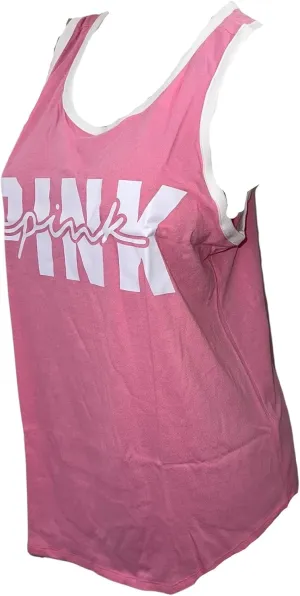 Victoria's Secret Pink Knit Racerback Everyday Tank Top Color Coral New