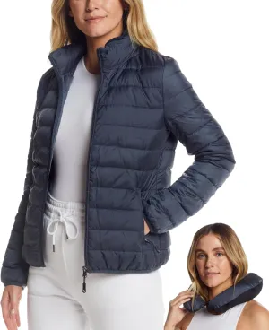 Weatherproof Womens Puffer Jackets - Packable Travel Neck Pillow Alternative Down Puffer Jacket Women (S-XXL)