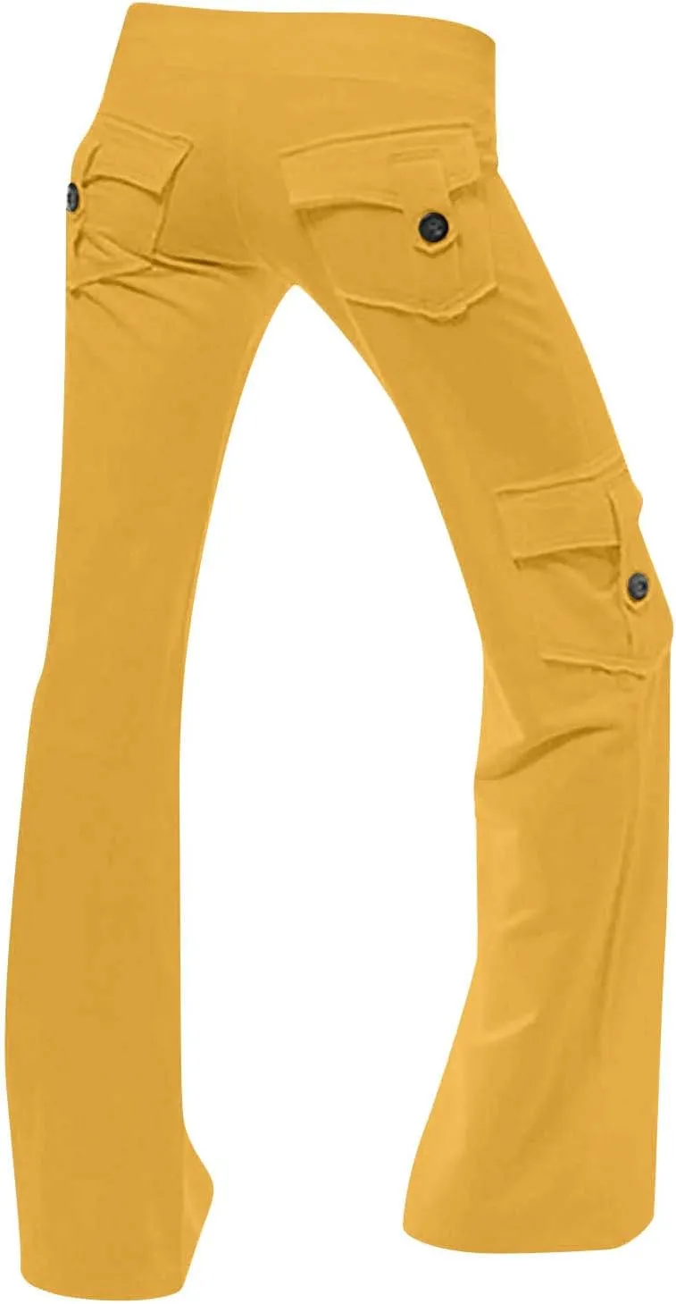 Wide Leg Pants for Women High Waisted Palazzo Linen Trousers Casual Loose Comfy Summer Beach with Pockets