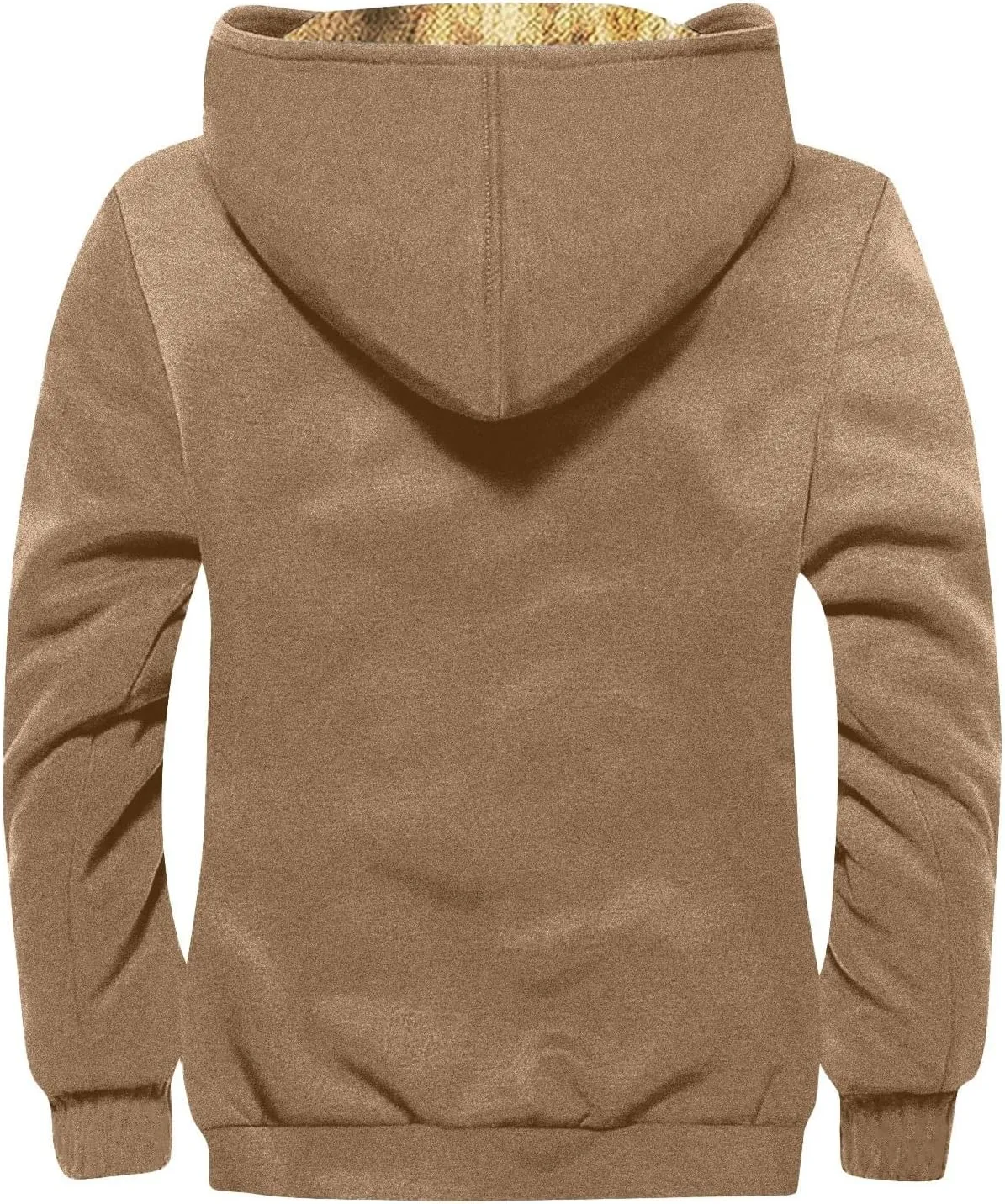 Winter Jackets For Men Sherpa With Hood Casual Winter Coats Fleece Zipper Hoodie Big And Tall 2024 Fall Outfits Pocket