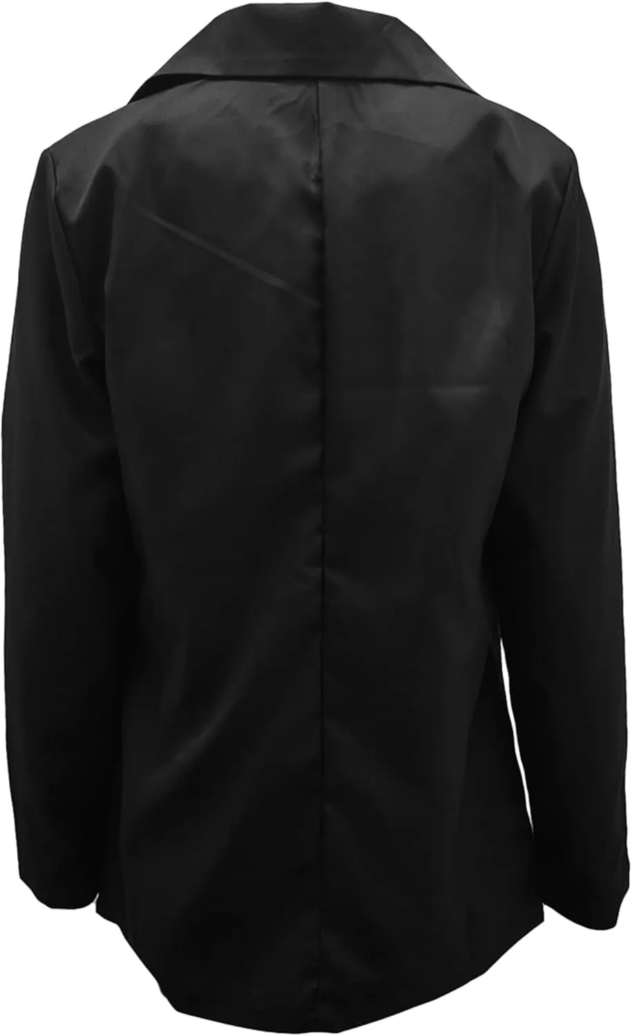 WIWIQS Women's Long Sleeve Open Front Blazer Lapel Work Office Casual Suit Solid Color Comfy Blazers