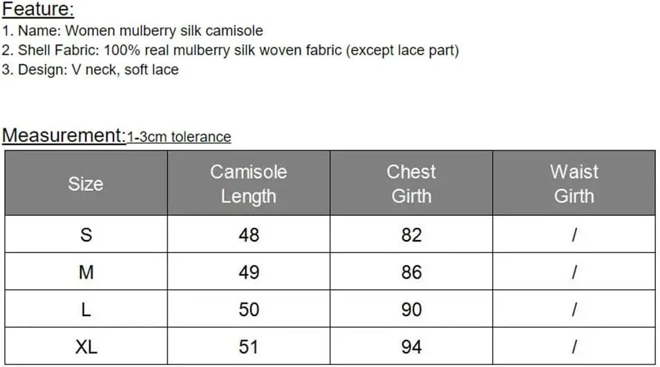 Women Camisole Tank Top Tanks Vest V Neck Soft Lace Vest