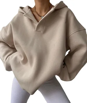 Women Oversized Hoodie Athletic Fleece Baggy Sweatshirt Acubi Basic Long Sleeve Workout Pullover Emo Fall Clothes