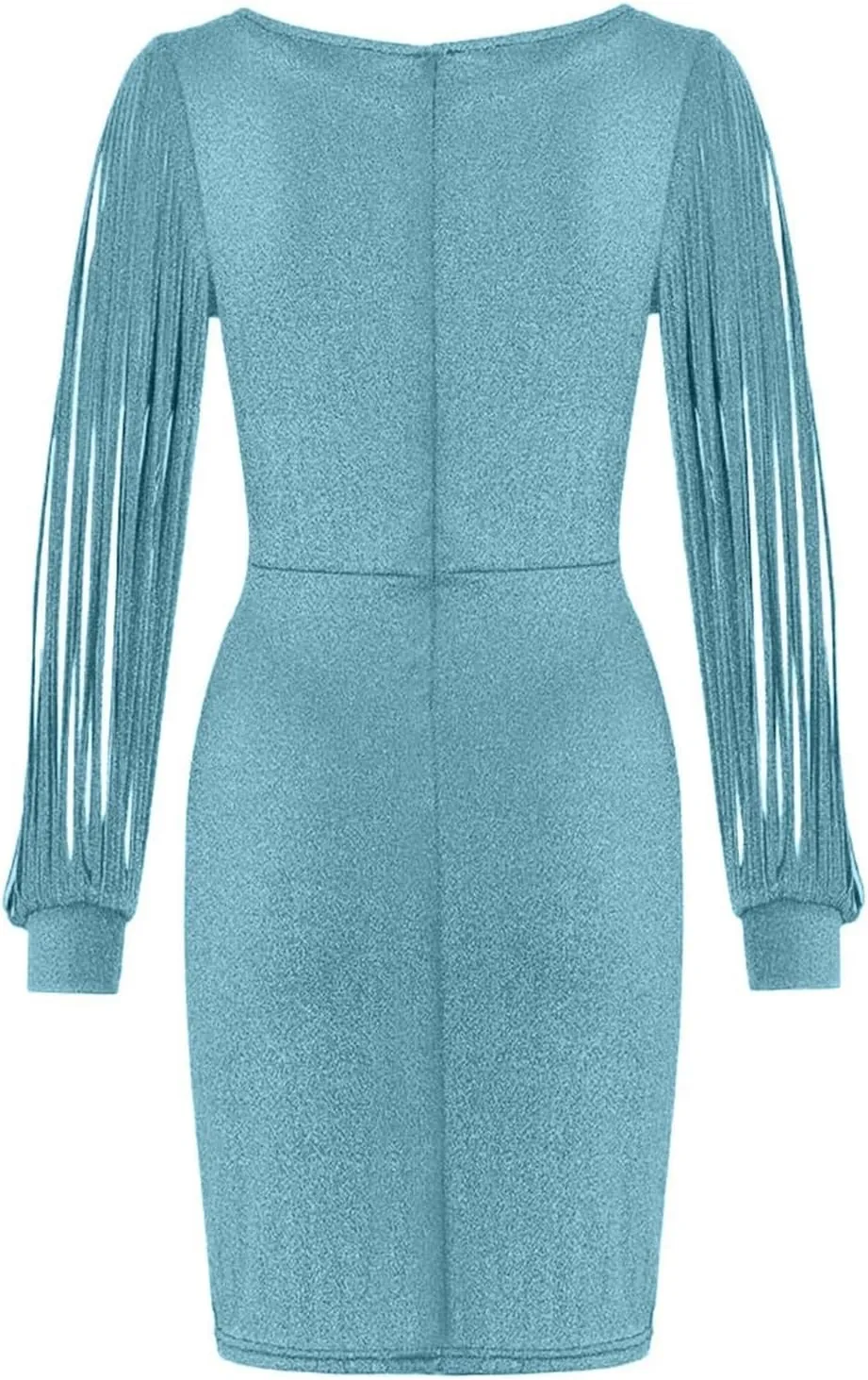 Women Sequin Bodycon Midi Dress Elegant Long Sleeve Cutout Party Evening Gown Formal Dresses