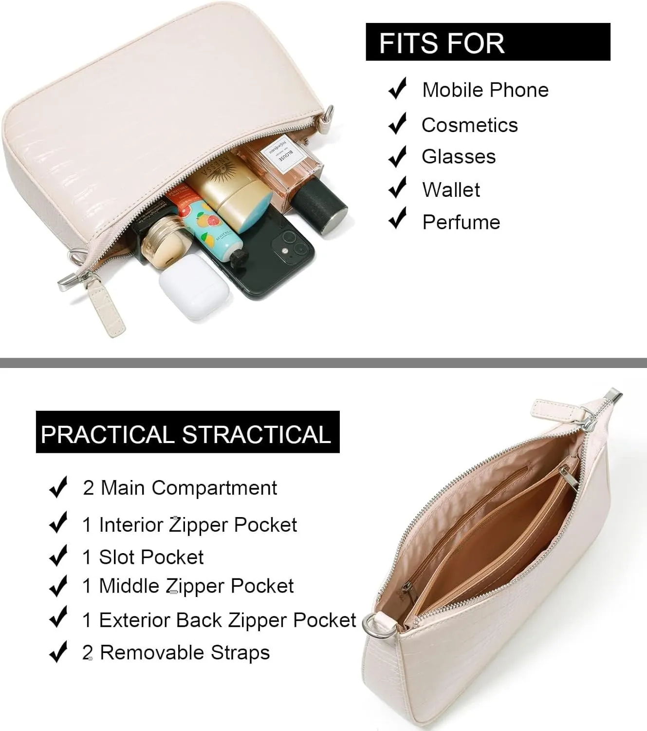 Women Shoulder Bag Convertible Crossbody Bag Hobo Top-Handle Tote Bags