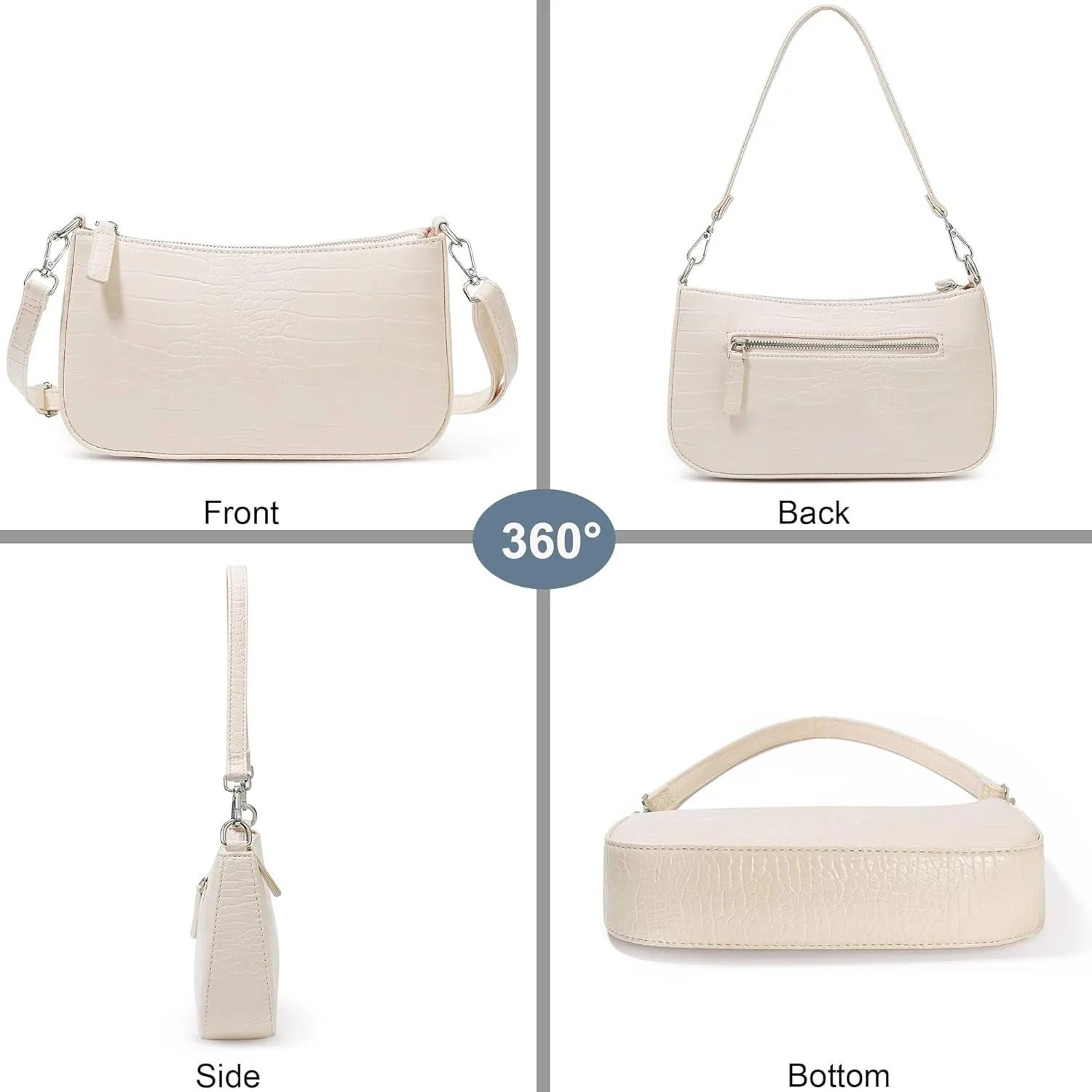 Women Shoulder Bag Convertible Crossbody Bag Hobo Top-Handle Tote Bags
