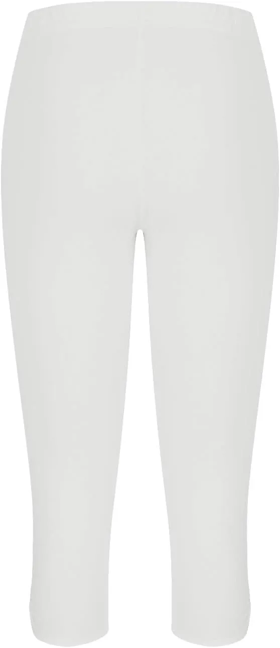 Womens Capris for Summer Dressy Cropped High Waist Yoga Pants Comfy Stretchy Leggings Workout Compression Trouser