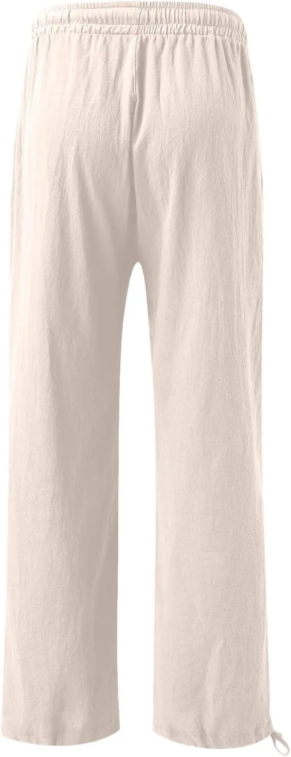 Women's Fall 2024 Pants High Waist Straight Leg Pants Business Casual Button Work Pants Trousers with Pockets