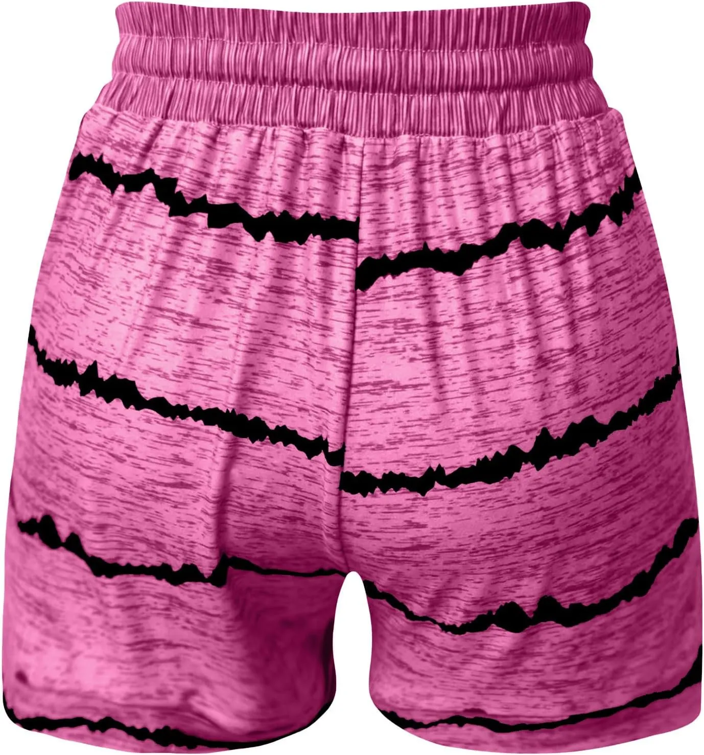 Women's High Waisted Beach Shorts 2025 Prime of Day Striped Loose Fit Elastic Drawstring Summer Vacation Short with Pocket