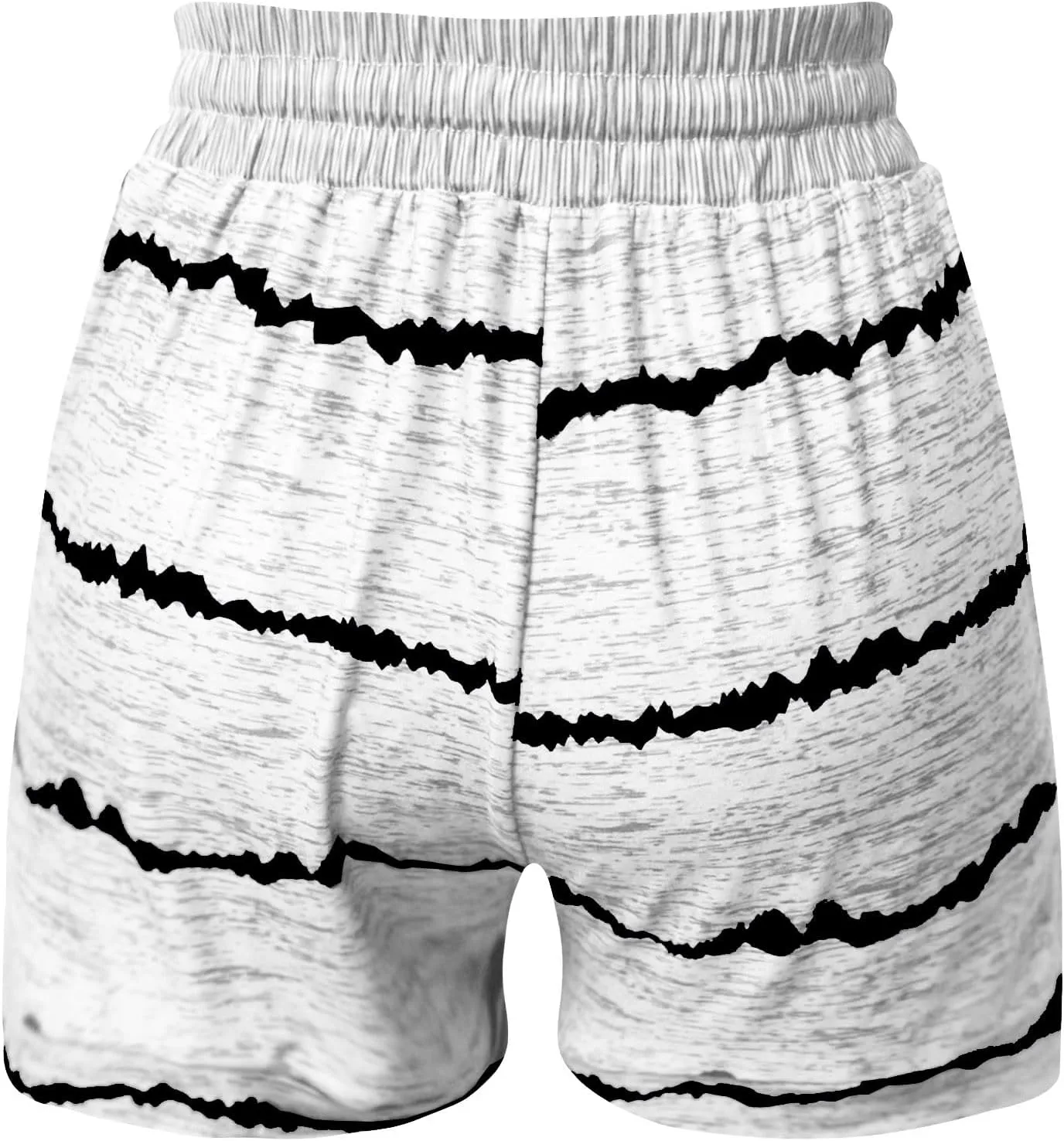 Women's High Waisted Beach Shorts 2025 Prime of Day Striped Loose Fit Elastic Drawstring Summer Vacation Short with Pocket