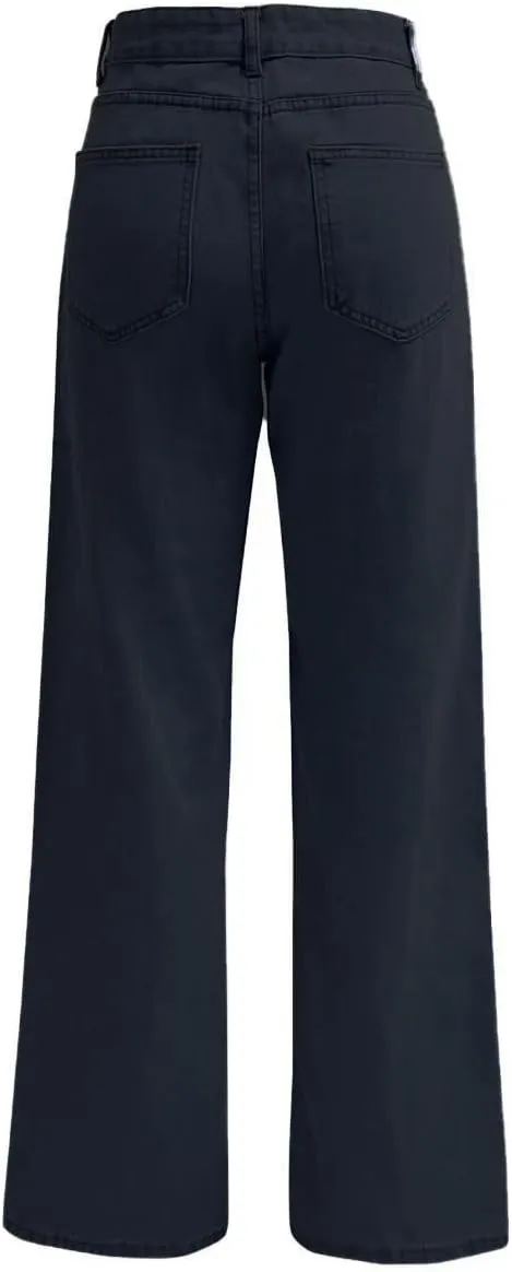 Womens Jeans Boyfriend Cargo Wide Leg Bootcut Pants Straight Leg Denim Pants High Waisted Pants