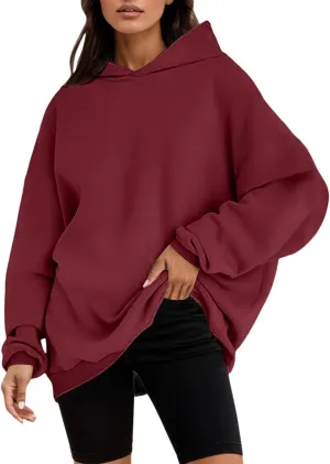 Womens Oversized Sweatshirts Pullover Hoodies Artificial Short Velvet Sweatshirt Trendy Jogger Hooded for Women Tops
