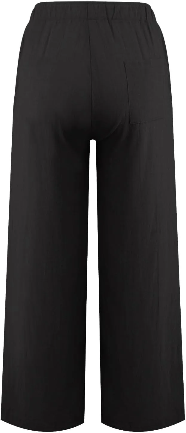 Women's Pants, Linen Pants High Waisted Straight Leg Summer Wide Baggy Sweatpants