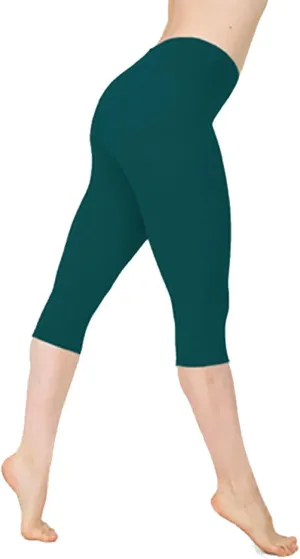 Womens Pants Women's Capri Yoga Pants with Pockets Essential High Waisted Legging for Workout Gym Yoga Pants, Large
