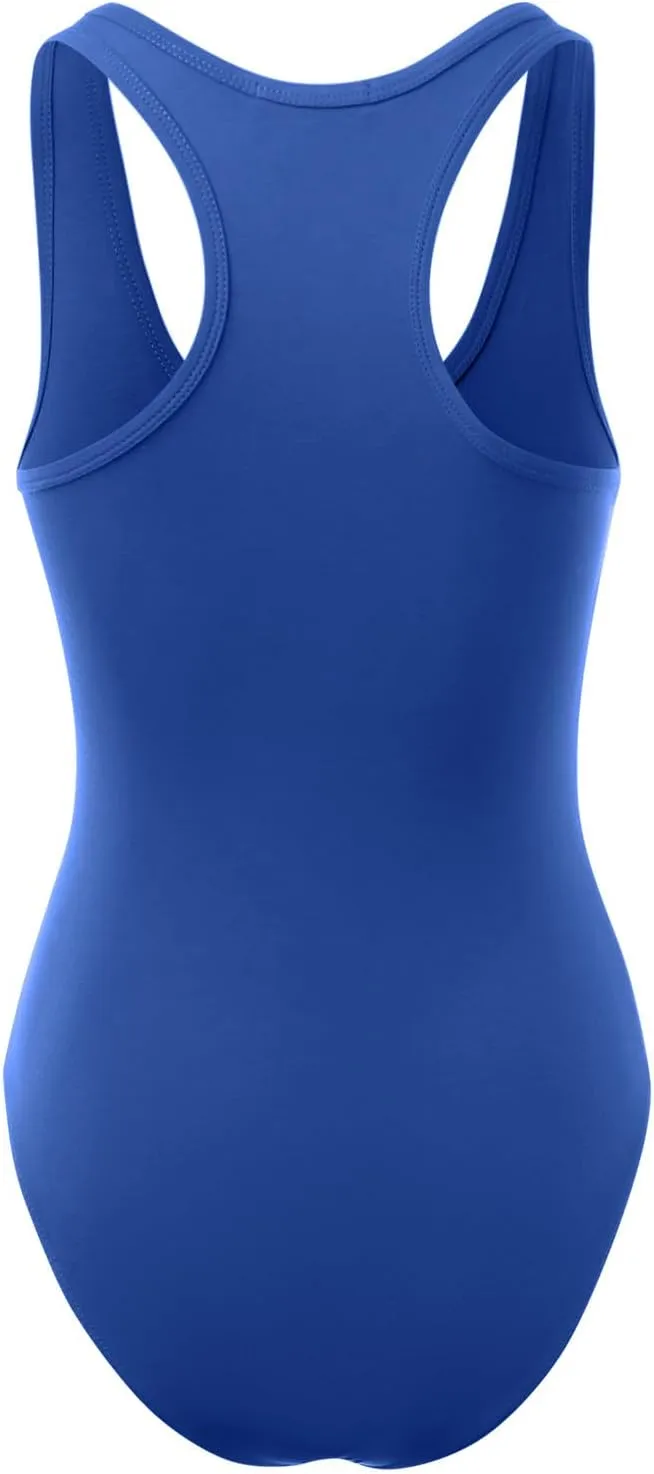 Women's Racerback Tank Top Bodysuits Sleeveless Sexy V-Neck Cotton Jumpsuits