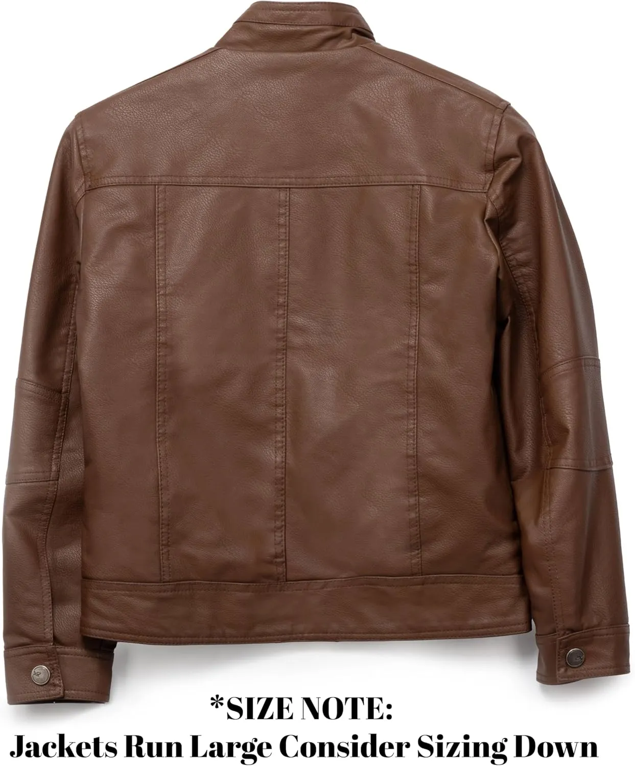 X RAY Teen Faux Leather Jacket for Fall & Winter (S - XL), Kids Outerwear Coat, Motorcycle PU Leather Jacket for Boys